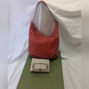 Gucci Soho Hobo Orange EUC